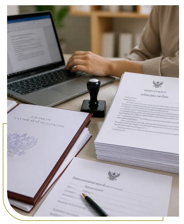 Перевод документов на тайский в Пхукете для клиентов из Кемерово